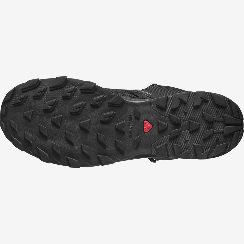 Men's Salomon OUTLINE PRISM MID GTX Hiking Shoes Black | JTQICN-195