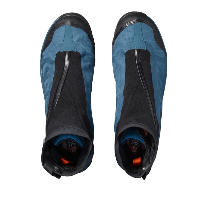 Men's Salomon OUTPATH PRO GTX Hiking Shoes Blue / Black | PLVJDX-125