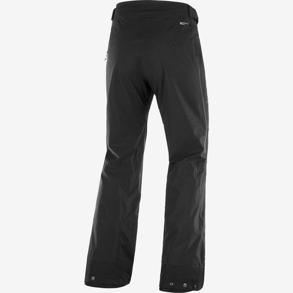 Men's Salomon OUTPEAK 3L LIGHT SHELL M Ski Pants Black | YWLKVQ-908