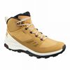 Men's Salomon OUTSNAP CLIMASALOMON WATERPROOF Winter Boots Brown / Black | UTNVWD-359