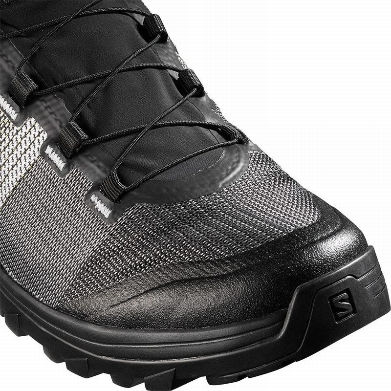 Men's Salomon OUT GTX/PRO Hiking Shoes White / Black | BIEWQX-593