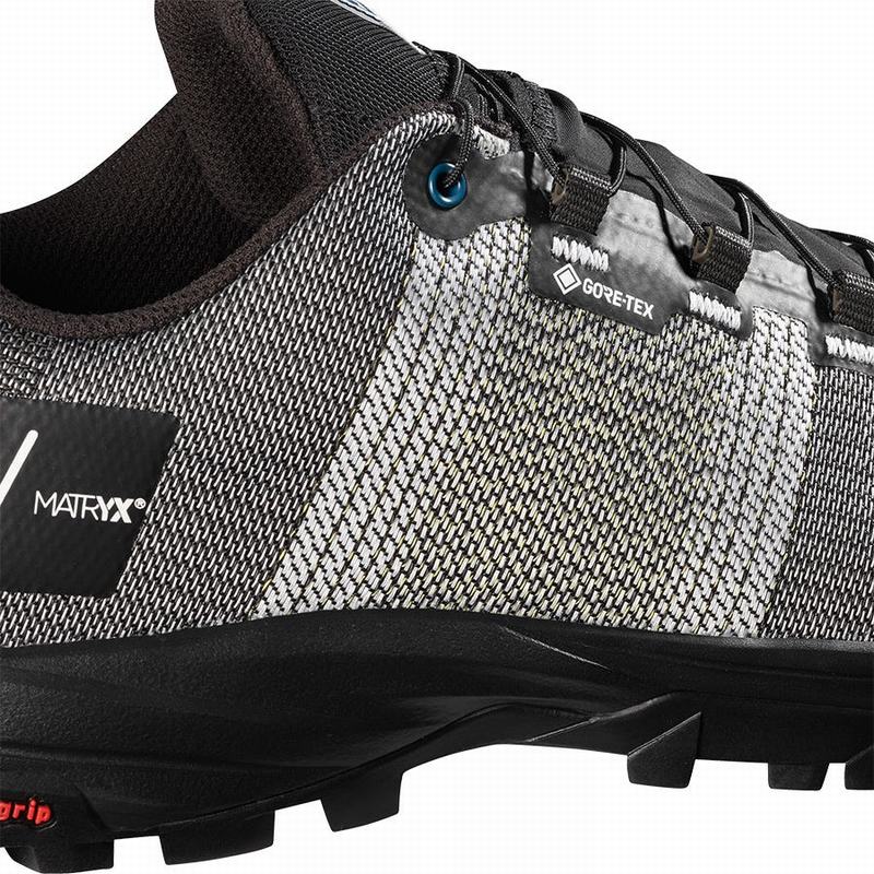 Men's Salomon OUT GTX/PRO Hiking Shoes White / Black | BIEWQX-593