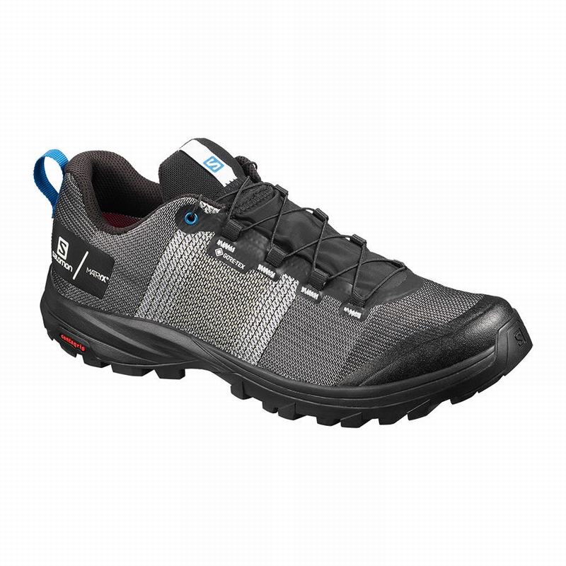 Men\'s Salomon OUT GTX/PRO Hiking Shoes White / Black | BIEWQX-593