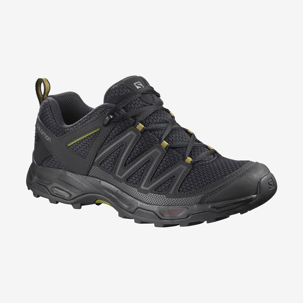 Men\'s Salomon PATHFINDER Hiking Shoes Black | EMNBDO-418