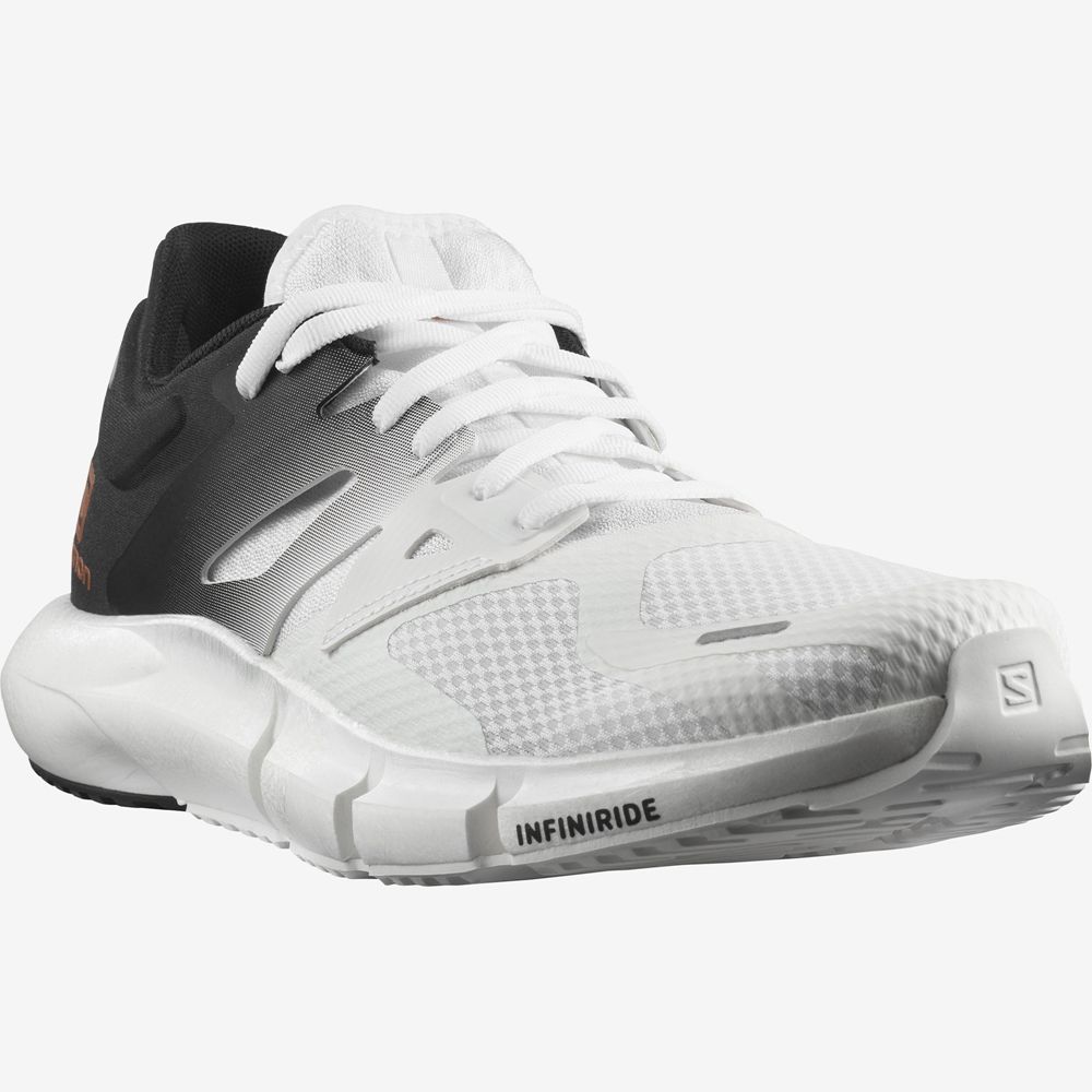 Men's Salomon PREDICT 2 Running Shoes White / Black | VNKQBU-392