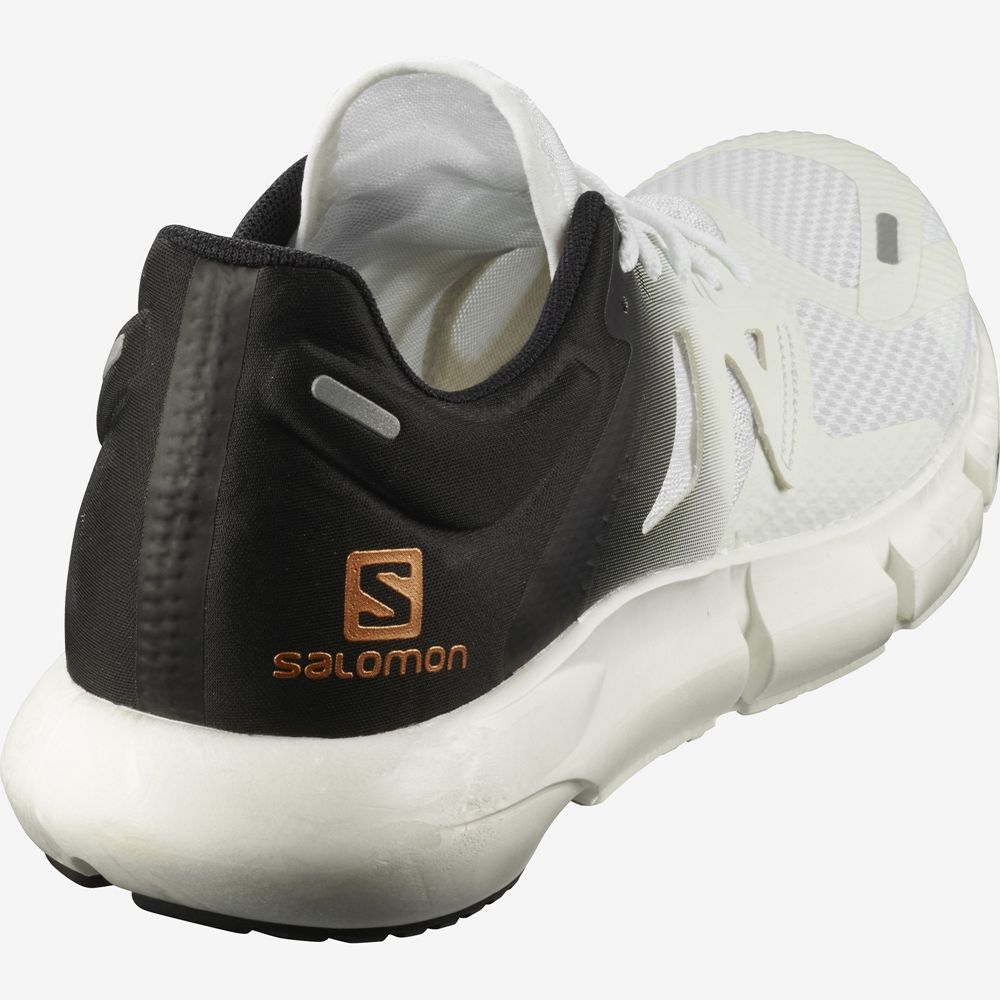 Men's Salomon PREDICT 2 Running Shoes White / Black | VNKQBU-392