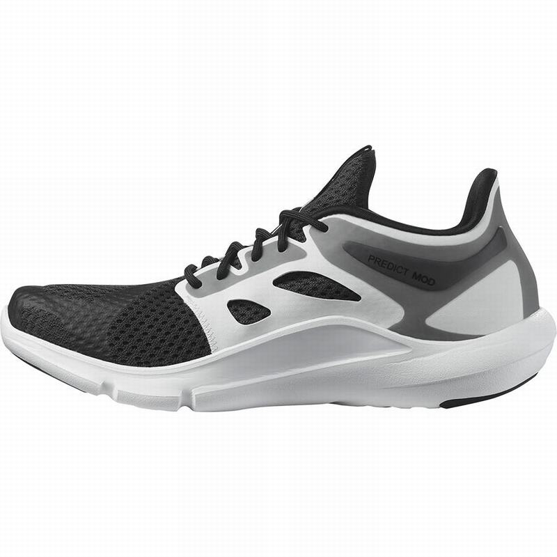 Men's Salomon PREDICT MOD Road Running Shoes Black / White | TQBKLN-985