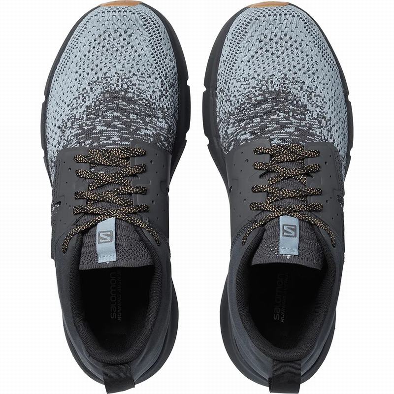 Men's Salomon PREDICT SOC Road Running Shoes Grey Blue | RCJPMB-938