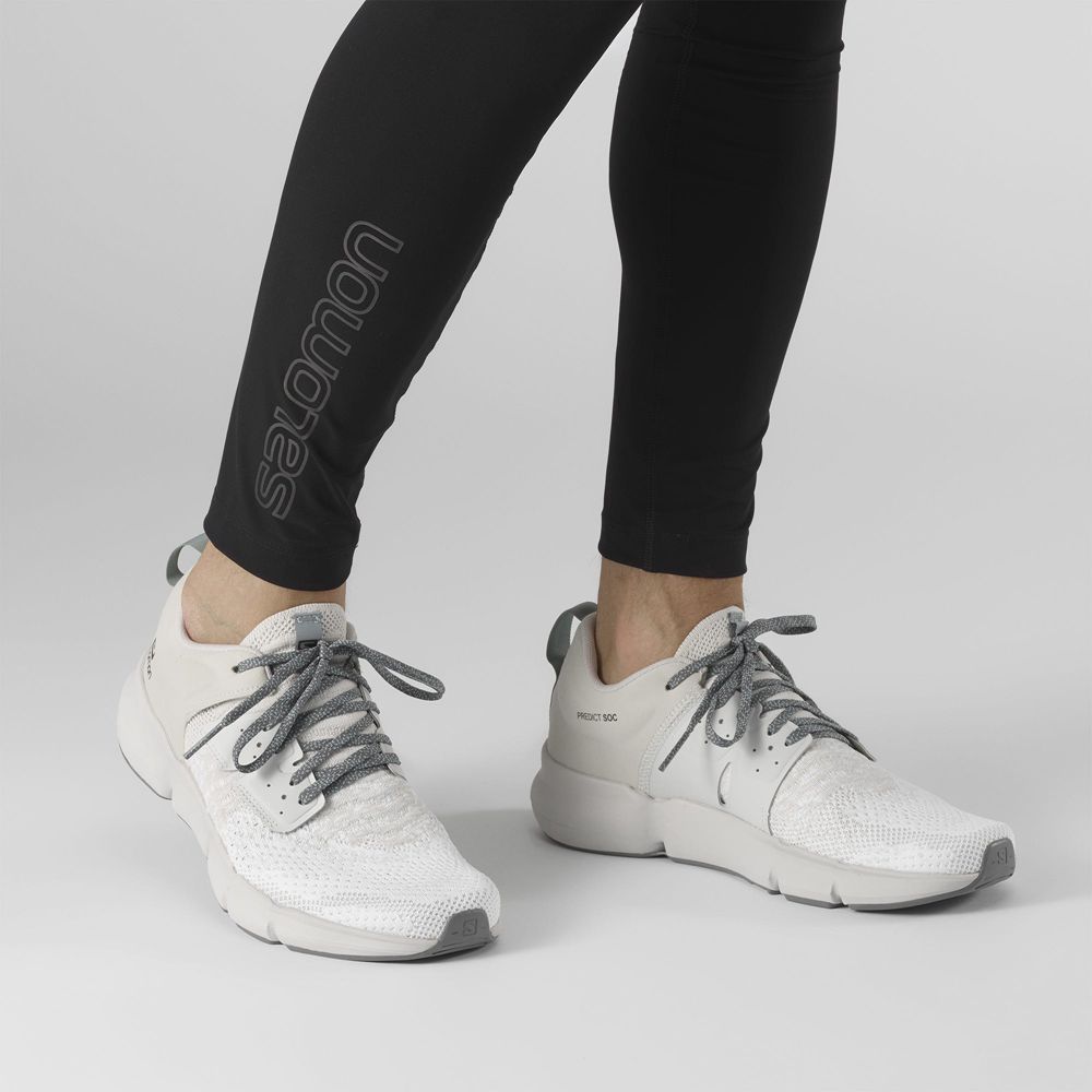 Men's Salomon PREDICT SOC Running Shoes White | QCMZNT-135