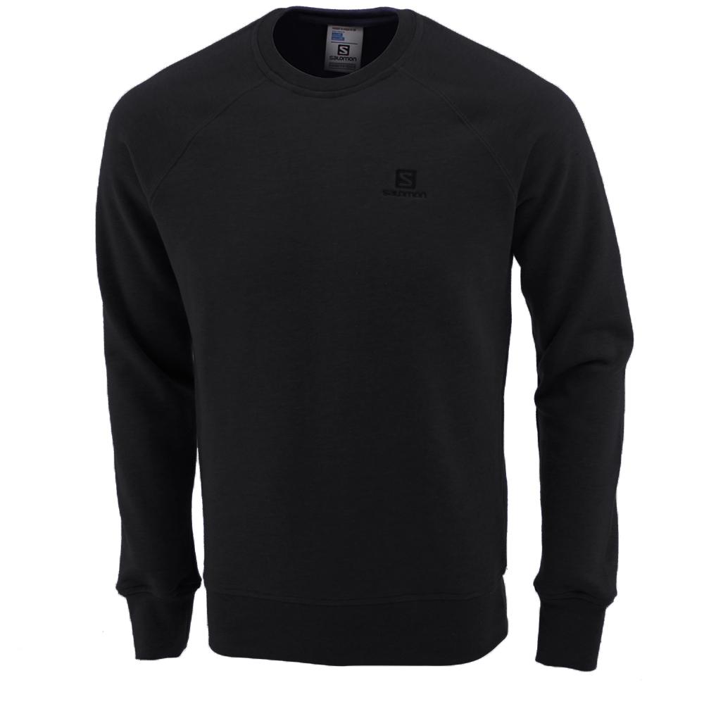 Men\'s Salomon PROCEED M Pullover Black | FWJPHZ-876