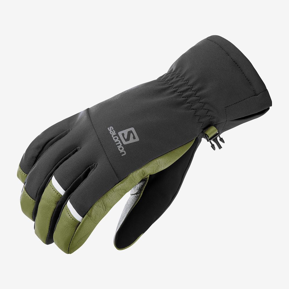 Men\'s Salomon PROPELLER DRY M Gloves Black | XYRGIF-304
