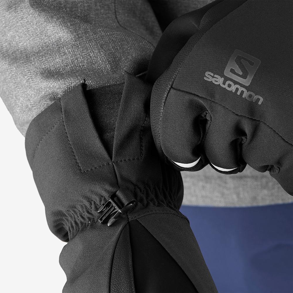 Men's Salomon PROPELLER DRY M Gloves Black | YLNUCR-019