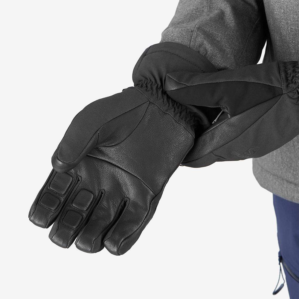 Men's Salomon PROPELLER DRY M Gloves Black | YLNUCR-019