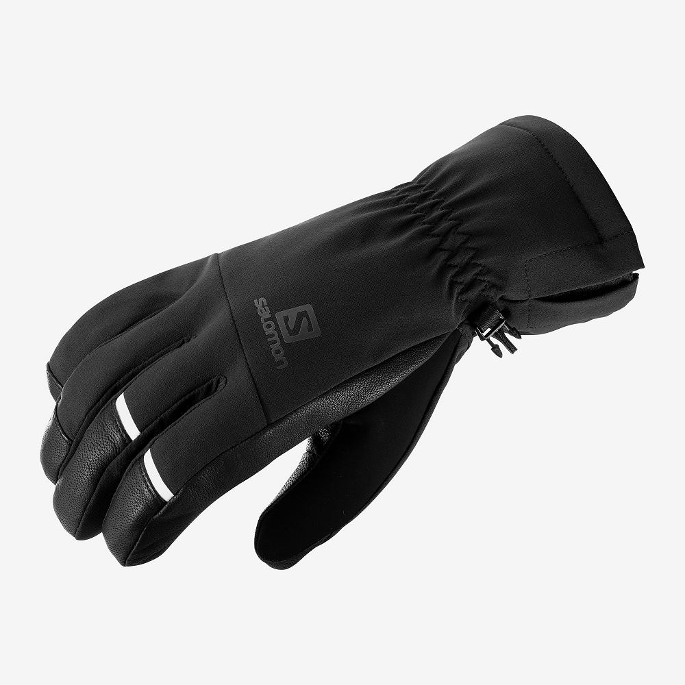 Men\'s Salomon PROPELLER DRY M Gloves Black | YLNUCR-019