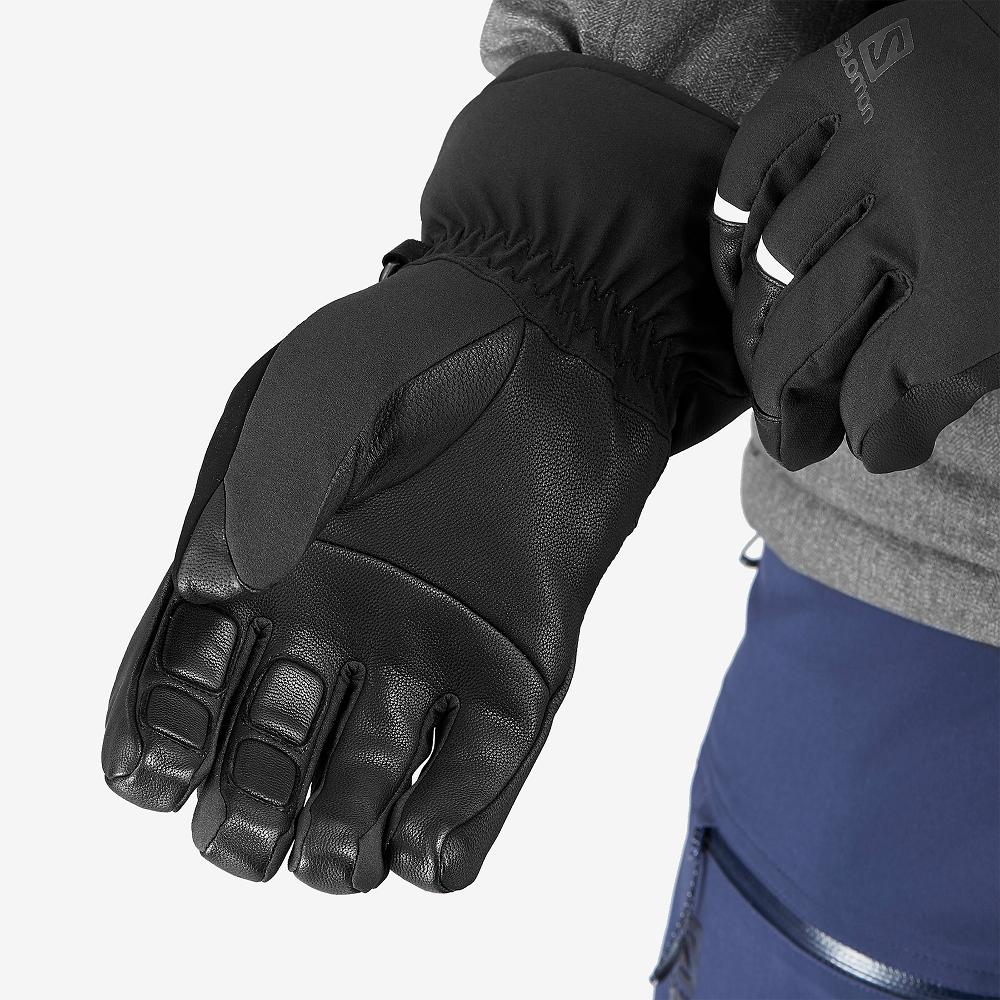 Men's Salomon PROPELLER LONG M Gloves Black | DSHUJL-528
