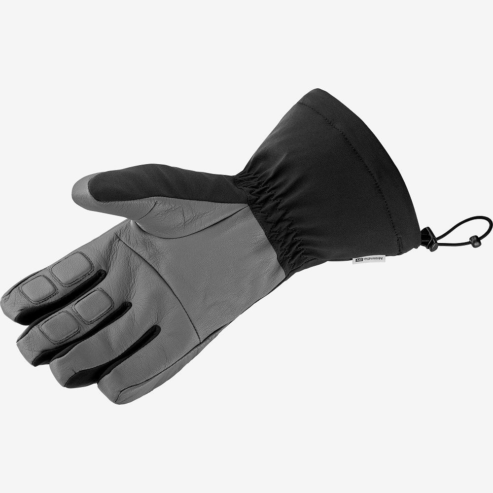 Men's Salomon PROPELLER LONG M Gloves Black | NHXZVT-270