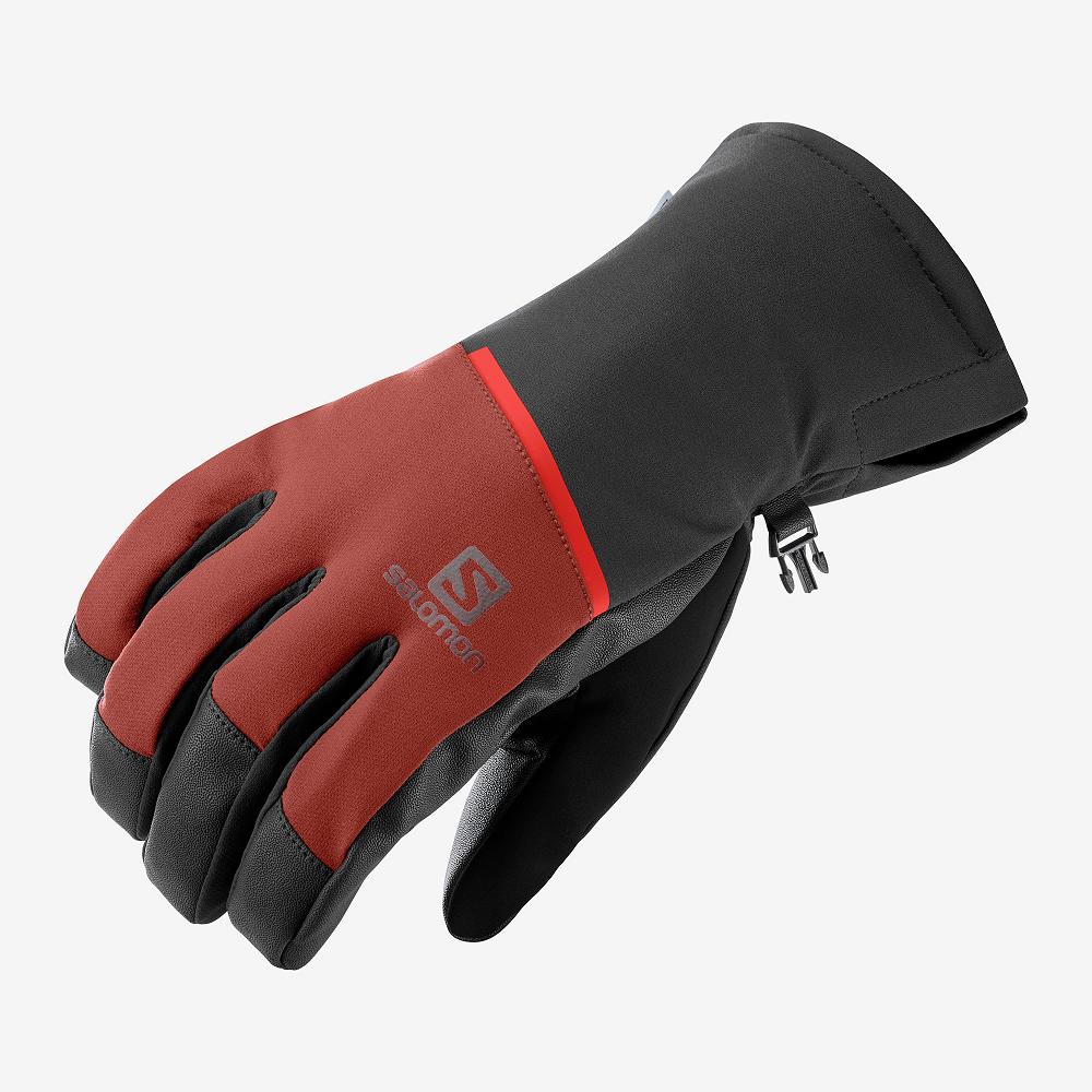 Men\'s Salomon PROPELLER ONE M Gloves Red | TOHVPL-126