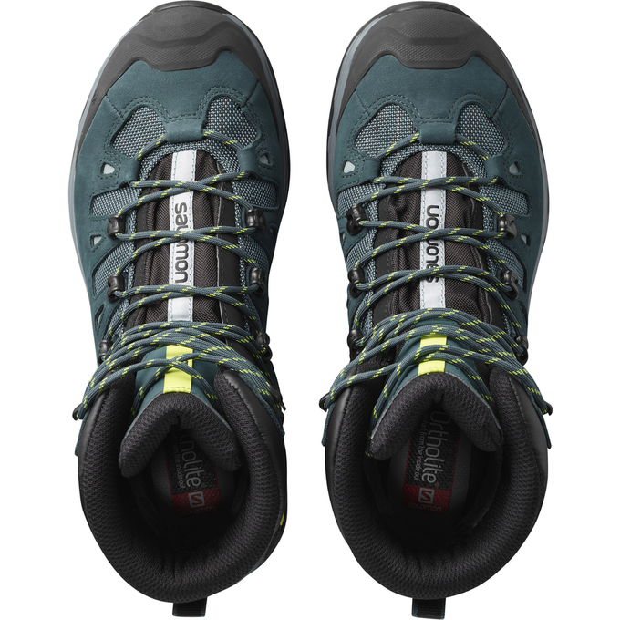 Men's Salomon QUEST 4D 3 GTX Hiking Boots Olive / Black | ARCMHW-846
