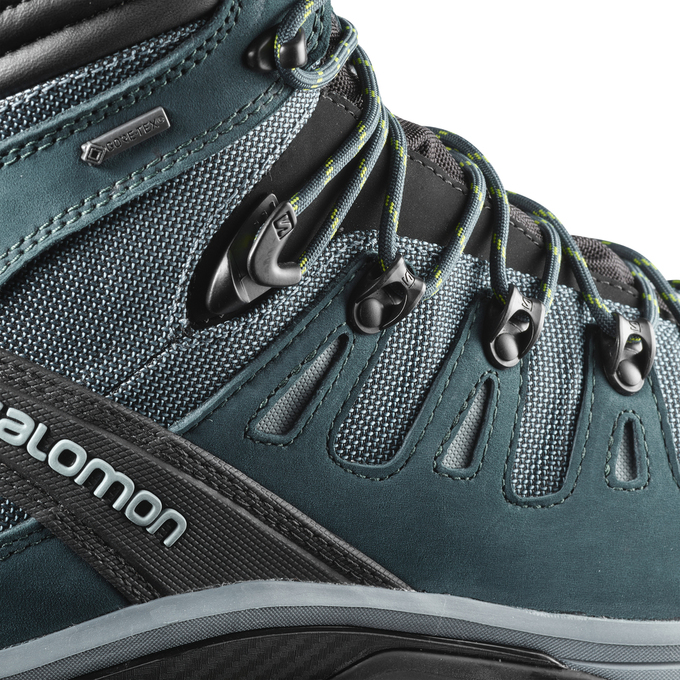 Men's Salomon QUEST 4D 3 GTX Hiking Boots Black | VUGSOF-891