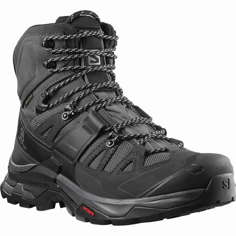 Men's Salomon QUEST 4 GORE-TEX Hiking Boots Black | MLKICT-316