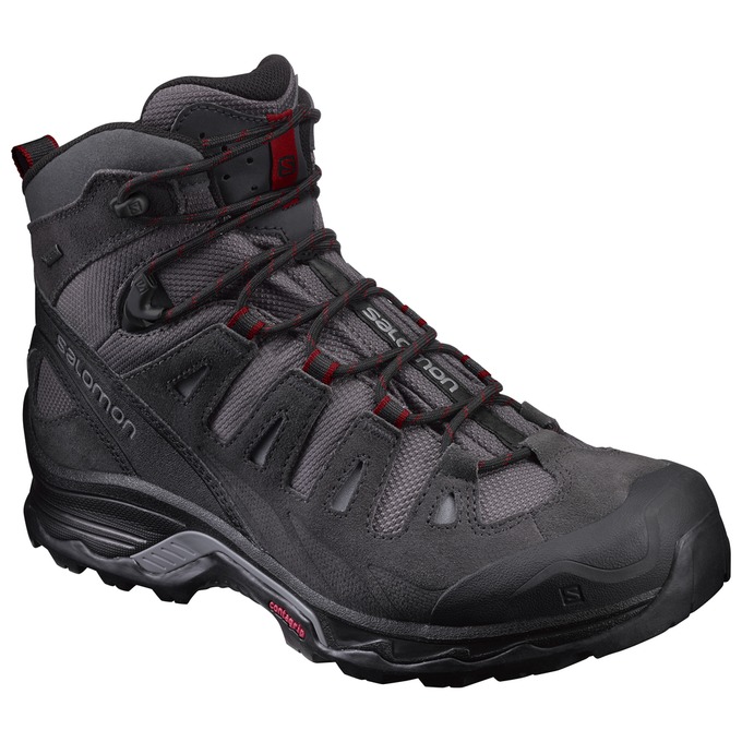 Men\'s Salomon QUEST PRIME GTX Hiking Boots Black | SFUOYG-198