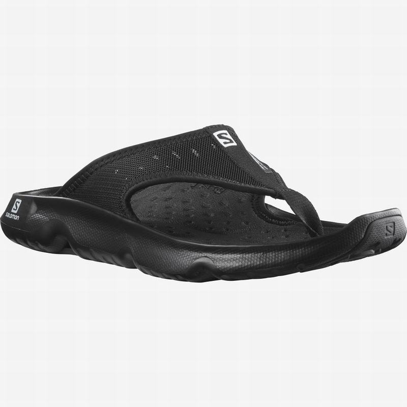 Men's Salomon REELAX BREAK 5.0 Flip Flops Black | DESWNT-851