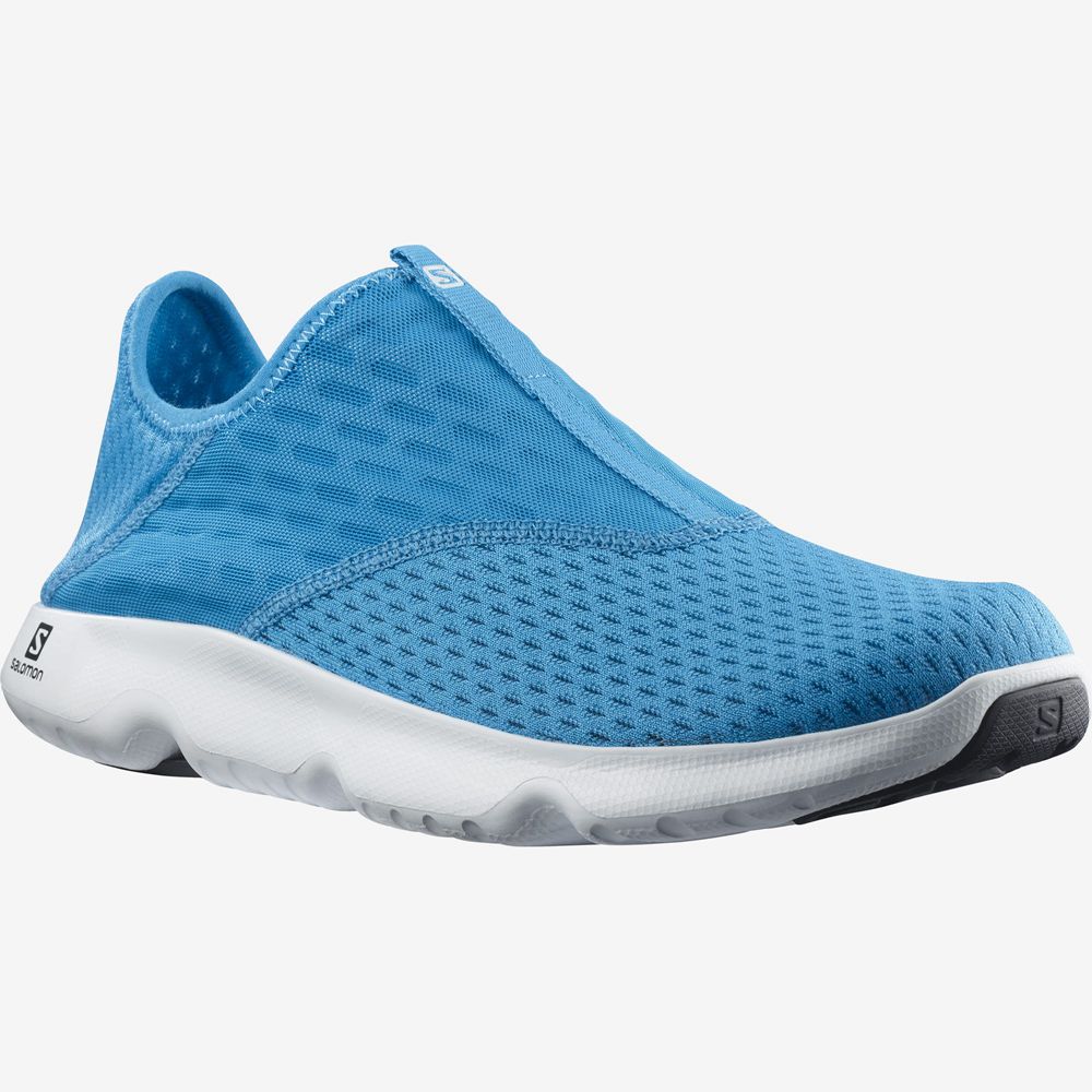 Men's Salomon REELAX MOC 5.0 Recovery Shoes Blue | BNUIOL-271