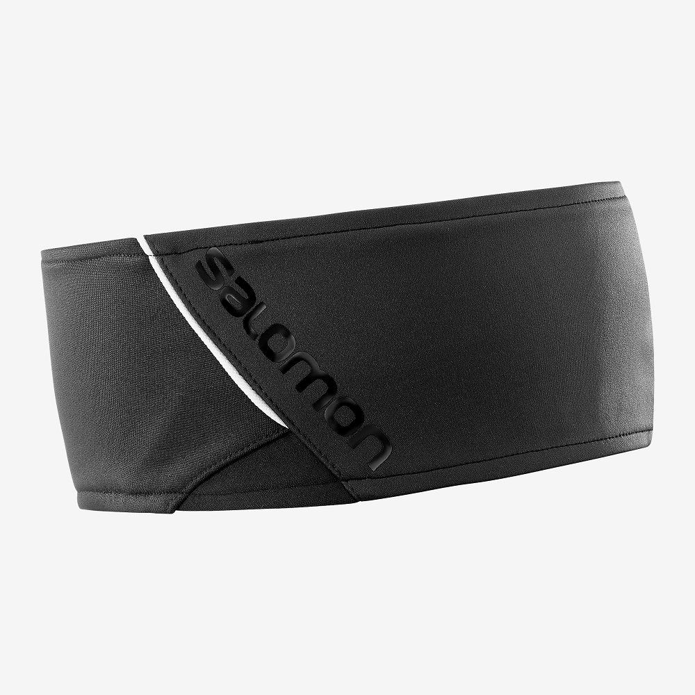 Men's Salomon RS Headband Black | JWEKSQ-430