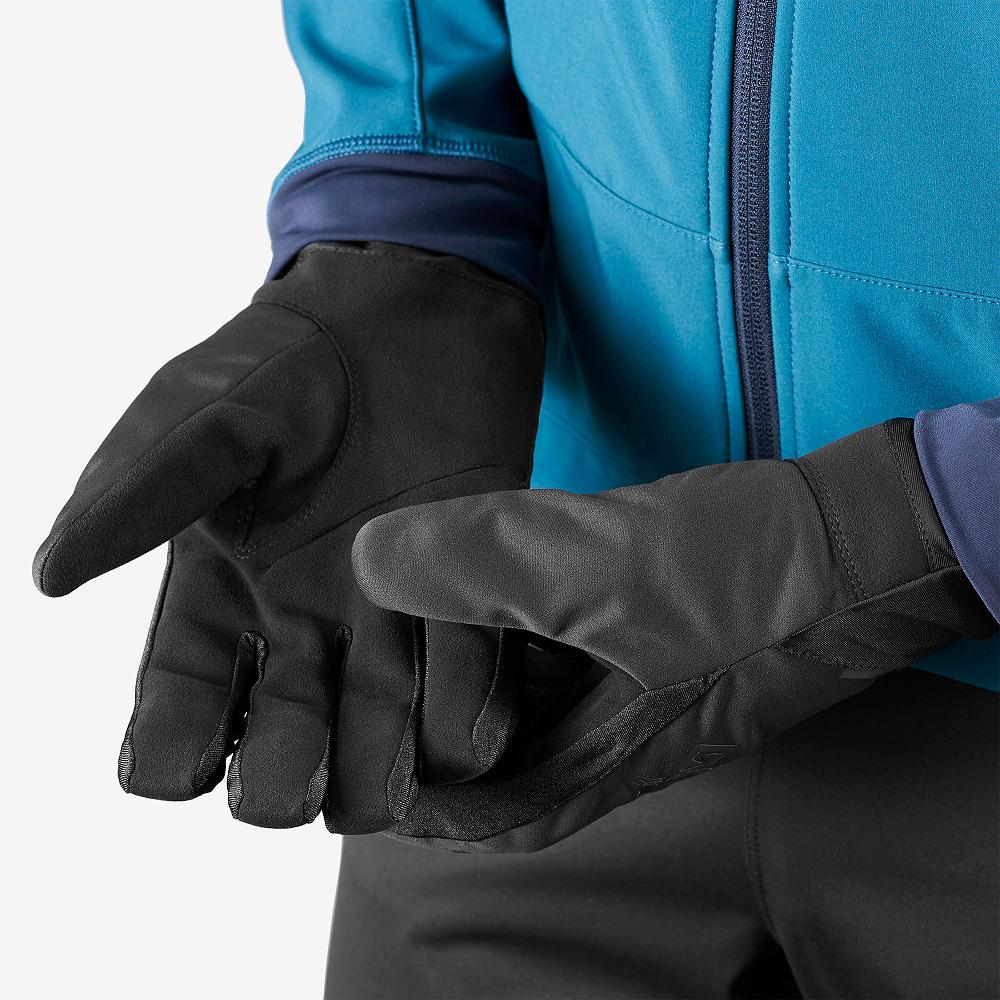 Men's Salomon RS PRO WS U Gloves Black | QBTACK-243