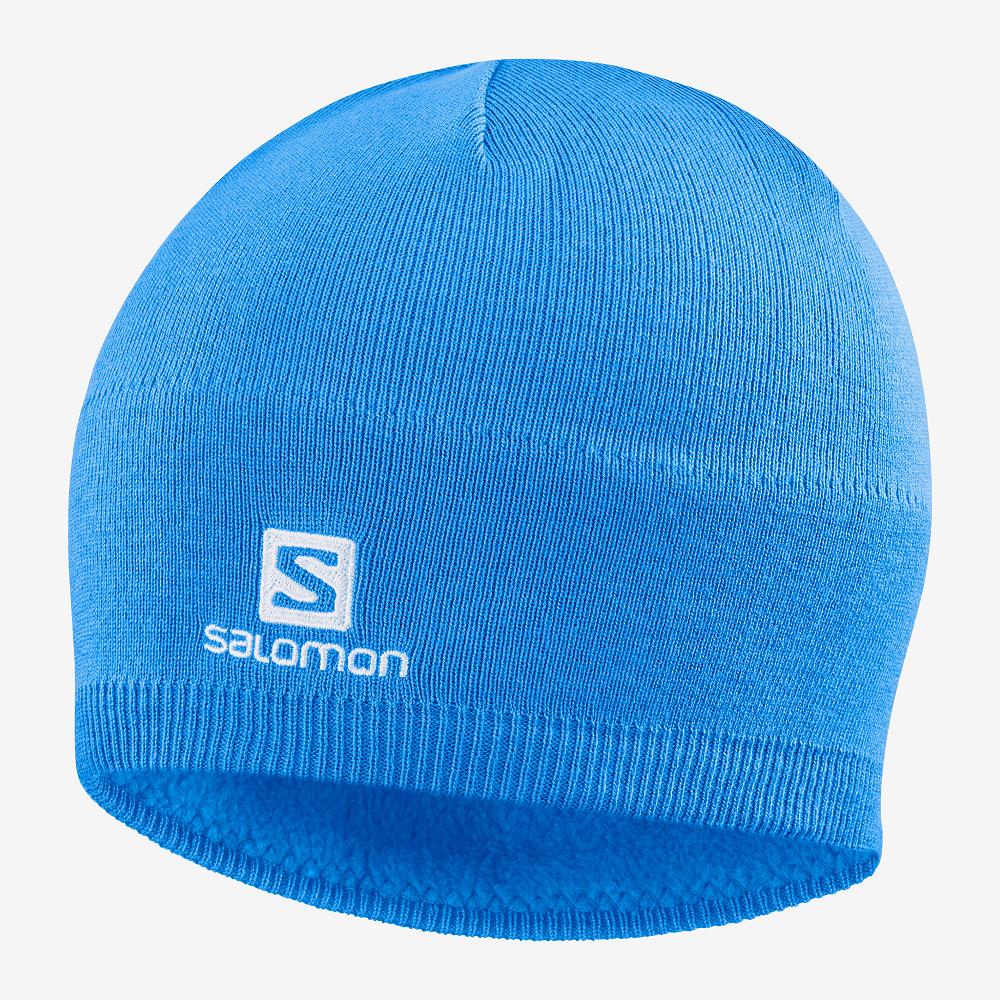 Men\'s Salomon RS WARM Hats Blue | IXMNFQ-318