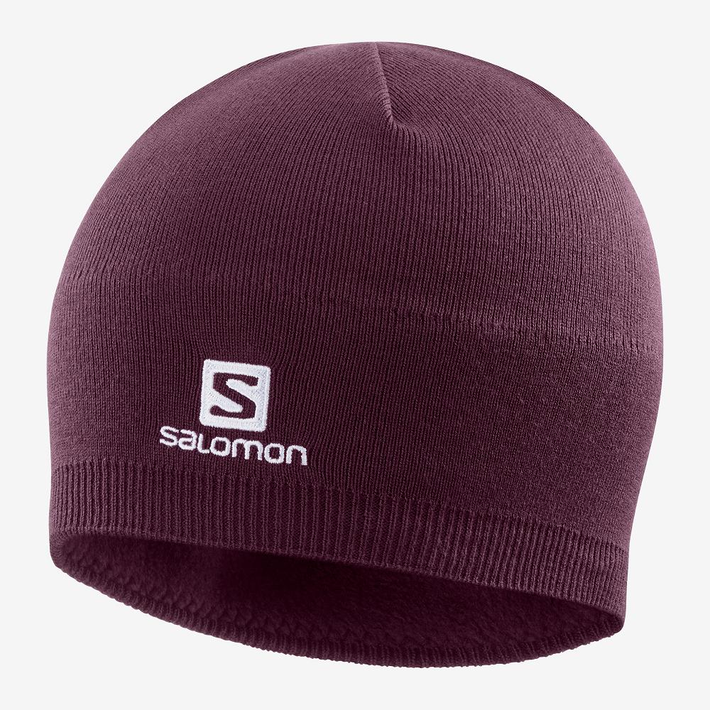 Men\'s Salomon RS WARM Hats Purple | AHDUBI-487