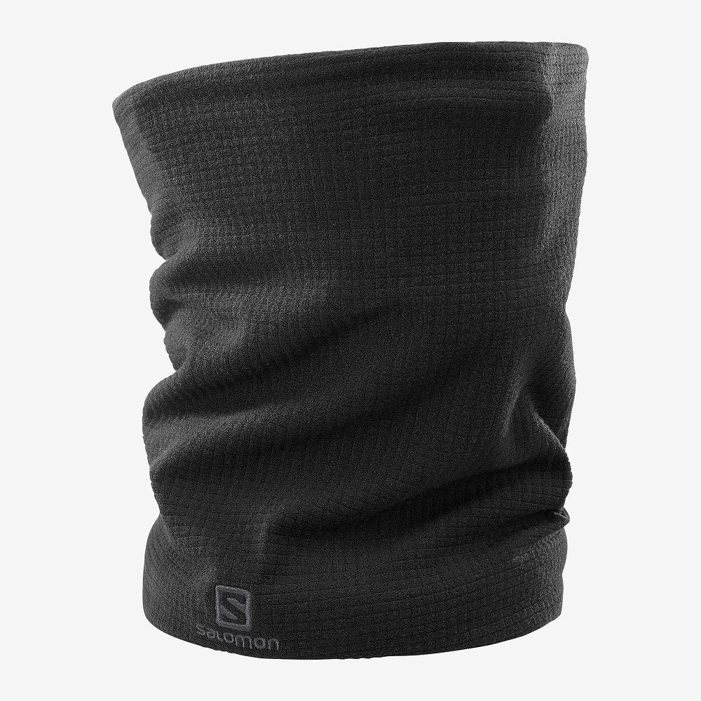 Men\'s Salomon RS WARM TUBE Headwear Black | MWGZBE-301
