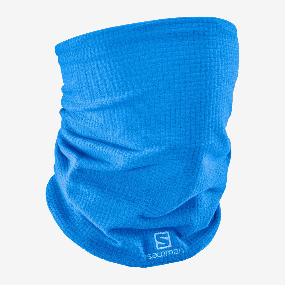 Men\'s Salomon RS WARM TUBE Headwear Blue | WANOYT-846