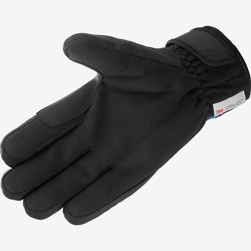 Men's Salomon RS WARM U Gloves Black | TCDAHR-419