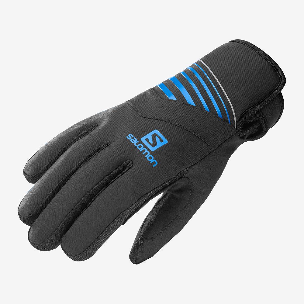Men\'s Salomon RS WARM U Gloves Black | TCDAHR-419