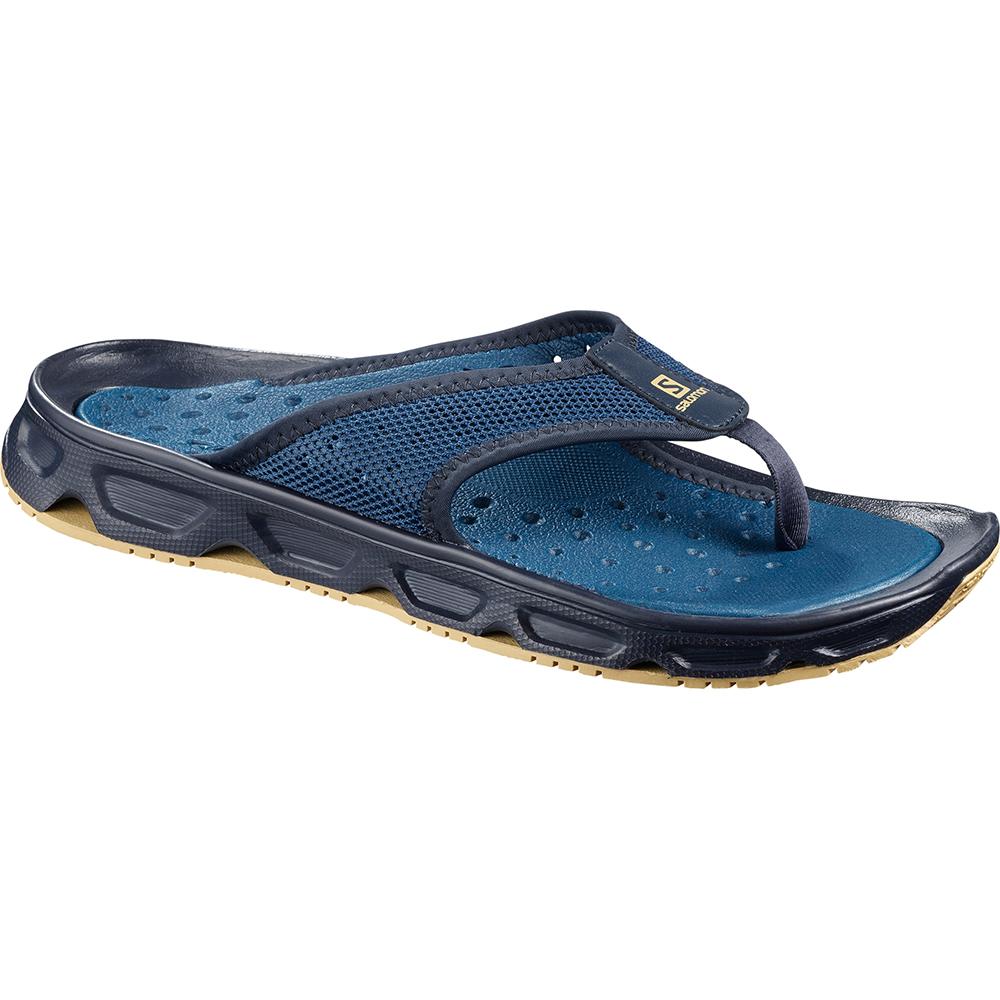 Men's Salomon RX BREAK 4.0 Flip Flops Navy | BJECHF-081