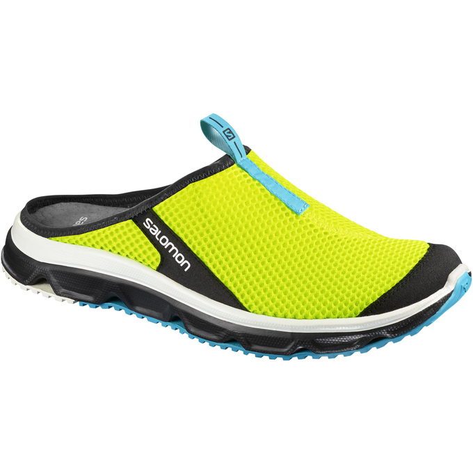 Men\'s Salomon RX SLIDE 3.0 Sandals Fluorescent Green | YNAZEB-205