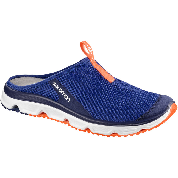 Men\'s Salomon RX SLIDE 3.0 Sandals Navy / White | NVOTAJ-523