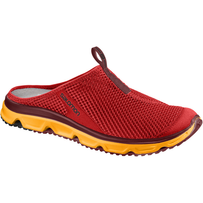 Men\'s Salomon RX SLIDE 3.0 Sandals Red / Orange | VWTMUE-407