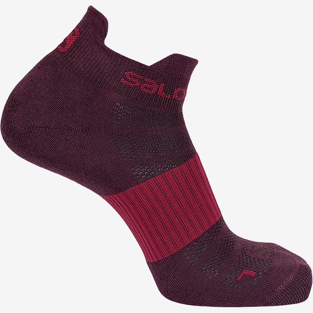 Men's Salomon SENSE 2-PACK Socks Purple | BTZSCH-485