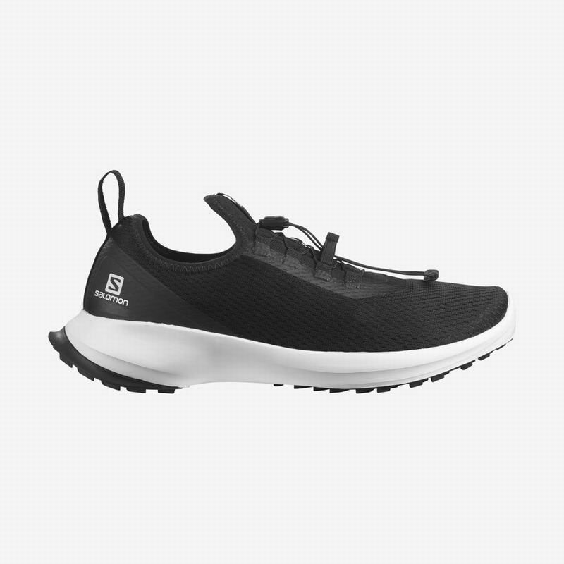 Men\'s Salomon SENSE FEEL 2 Trail Running Shoes Black / White | ANCWVS-976