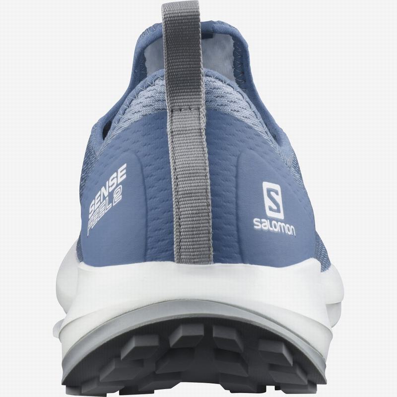Men's Salomon SENSE FEEL 2 Trail Running Shoes Grey Blue / White | ZAXHPF-218