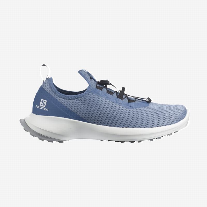 Men\'s Salomon SENSE FEEL 2 Trail Running Shoes Grey Blue / White | ZAXHPF-218