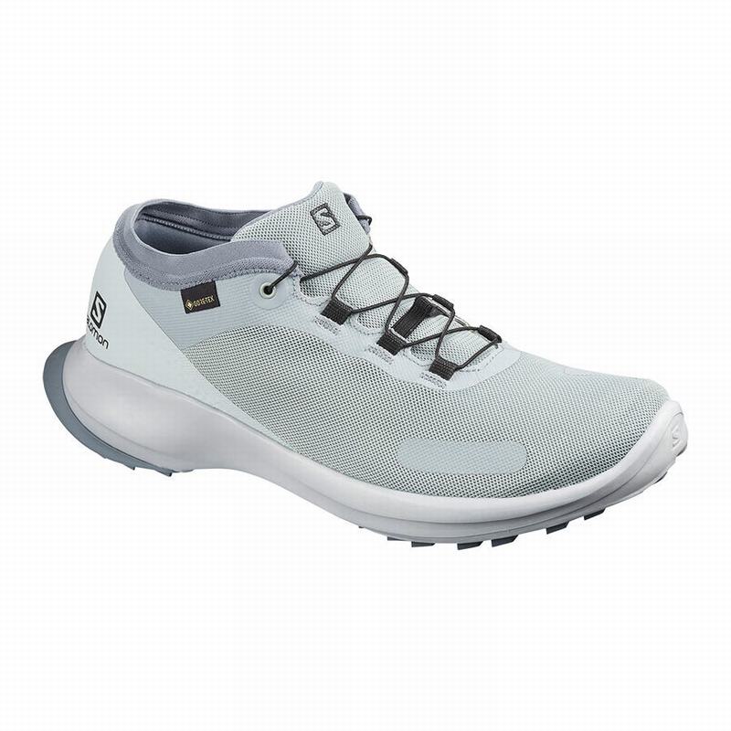 Men\'s Salomon SENSE FEEL GTX Trail Running Shoes Grey | YEMPGK-319