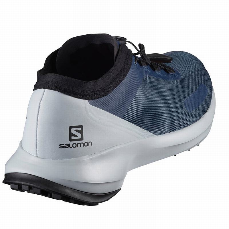 Men's Salomon SENSE FEEL Trail Running Shoes Blue | FTYINU-681