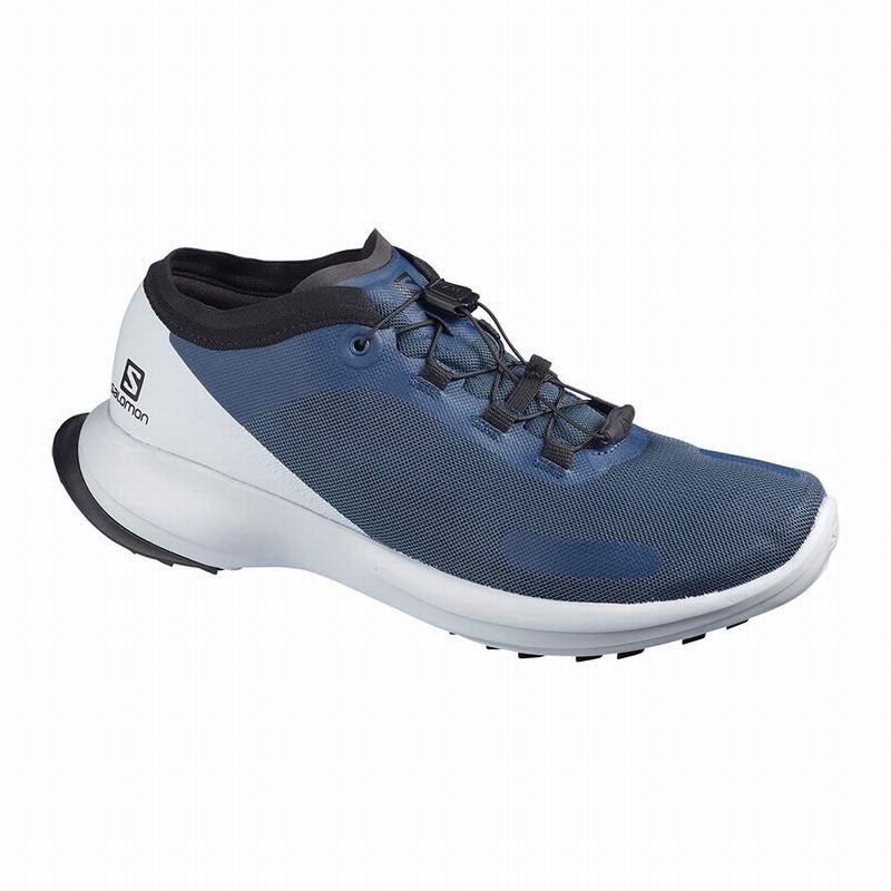 Men\'s Salomon SENSE FEEL Trail Running Shoes Blue | FTYINU-681