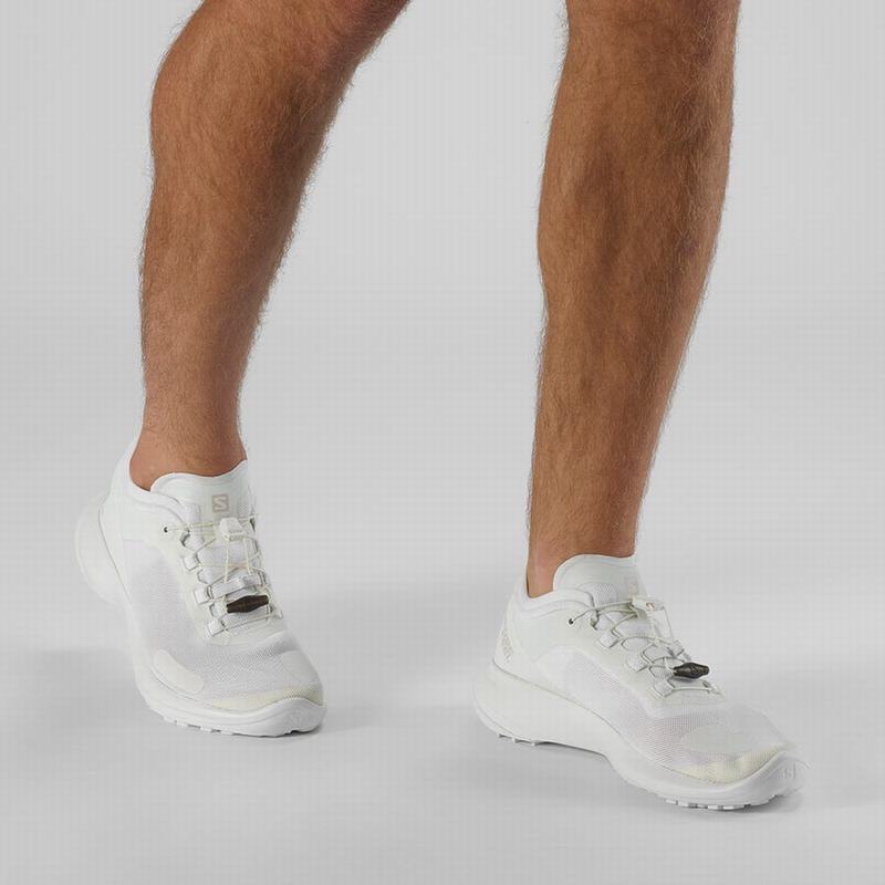 Men's Salomon SENSE FEEL Trail Running Shoes White | IUTBLV-015