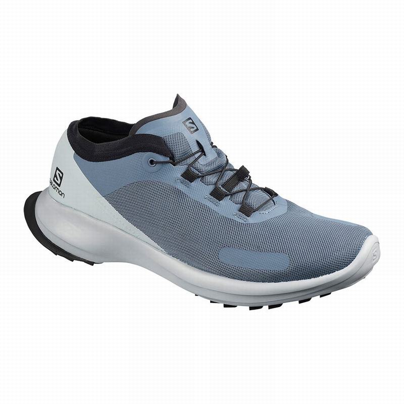 Men\'s Salomon SENSE FEEL Trail Running Shoes Light Blue | TBFYOP-391