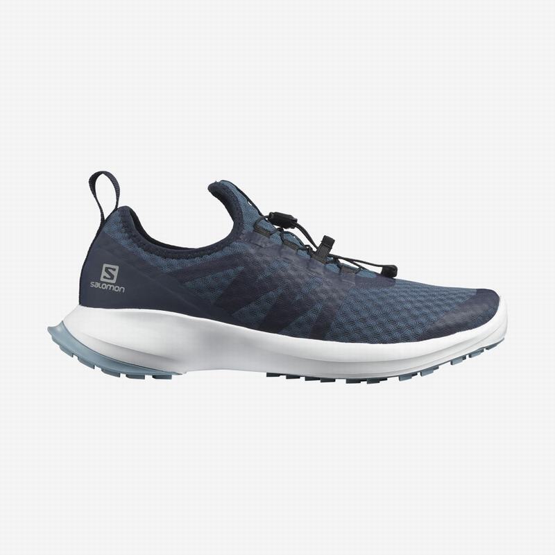 Men\'s Salomon SENSE FLOW 2 Trail Running Shoes Navy / White | CXJPSU-675