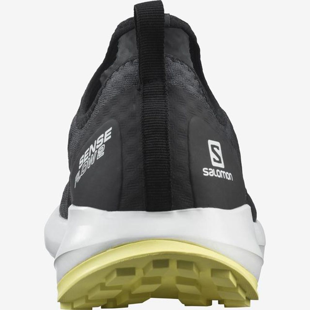 Men's Salomon SENSE FLOW 2 Trail Running Shoes Black | MABGUF-450